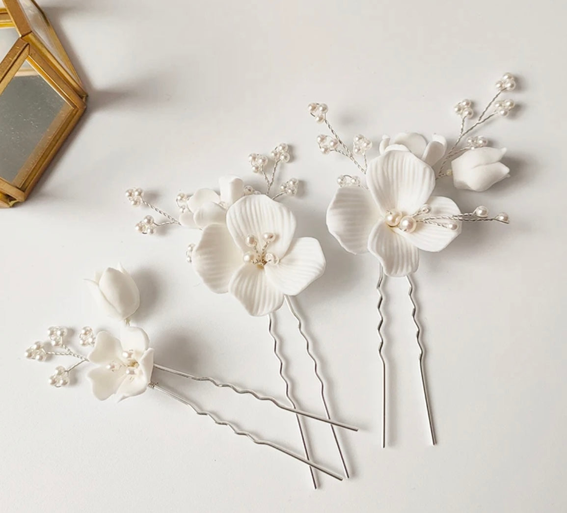 Wedding hair clips -FINAL SALE-