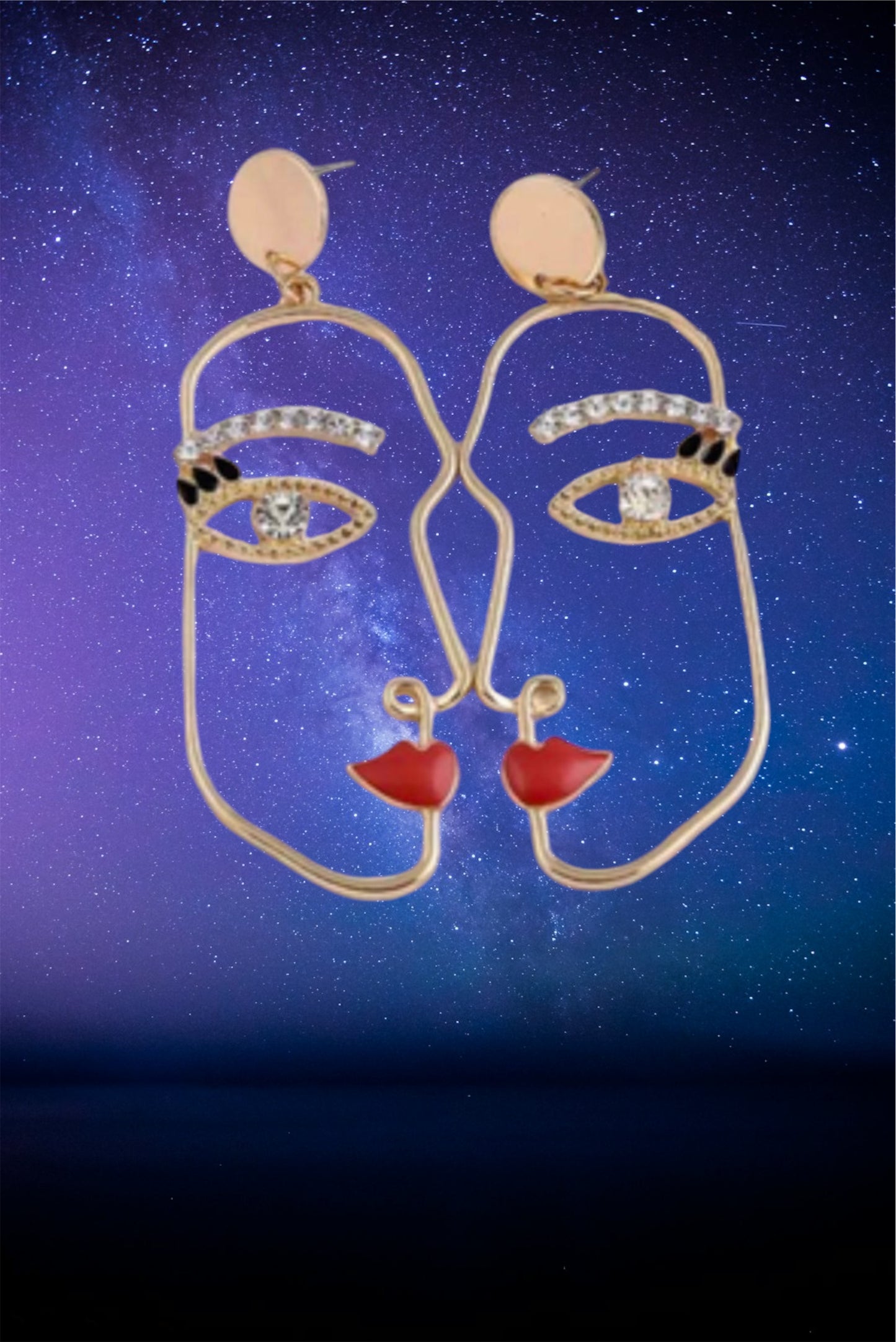 Artistic drop earrings