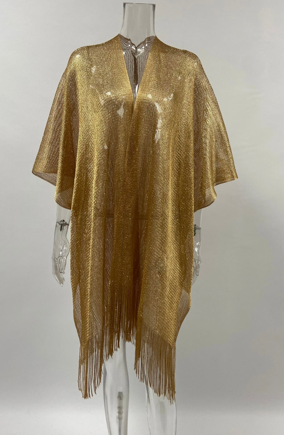 Sparkle fringe cover up