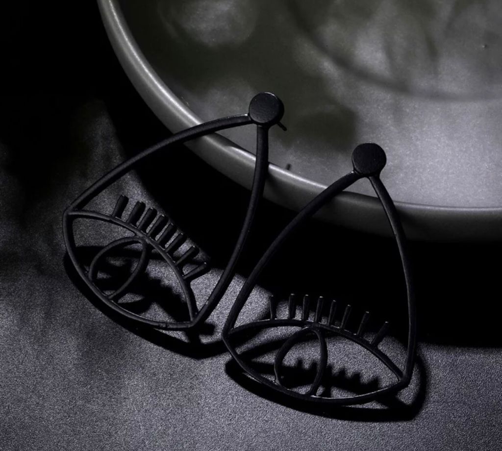 Evil eye earrings
