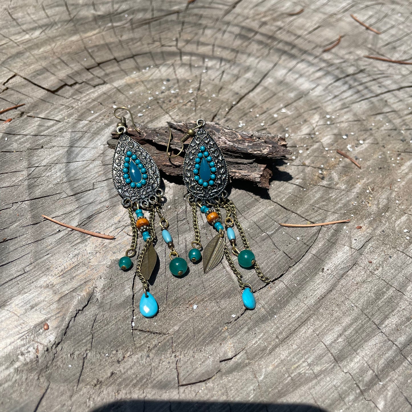 Bohemian beaded earrings