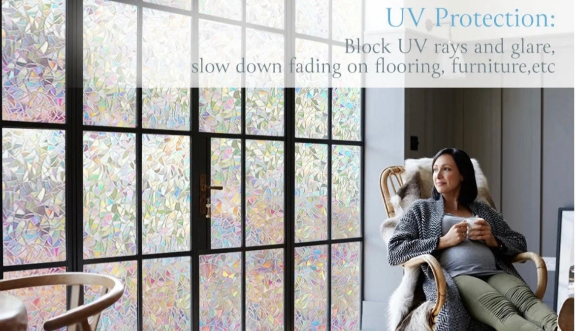 Rainbow static window film