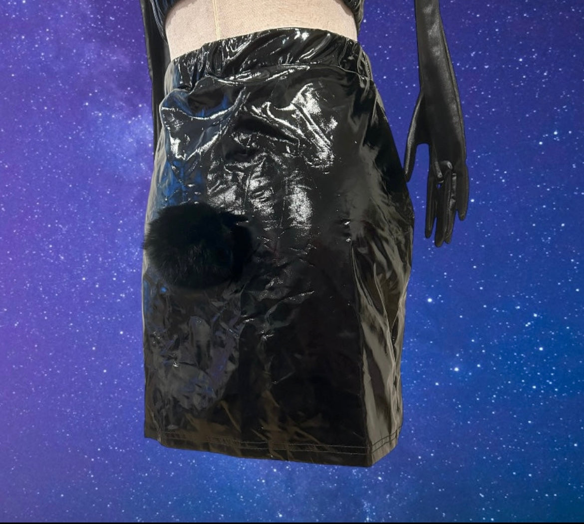 Latex two piece set -FINAL SALE-