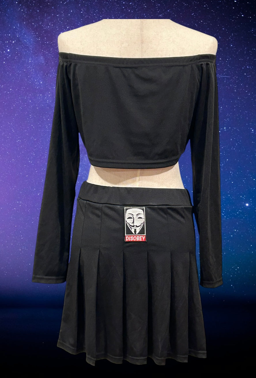 Upcycled skull cheerleader -FINAL SALE-