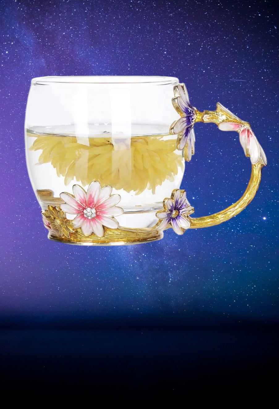 Flower coffee/tea cups