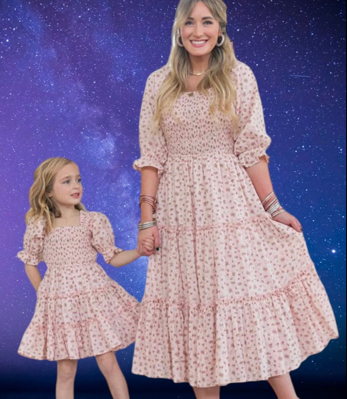 Mommy and me identical dresses