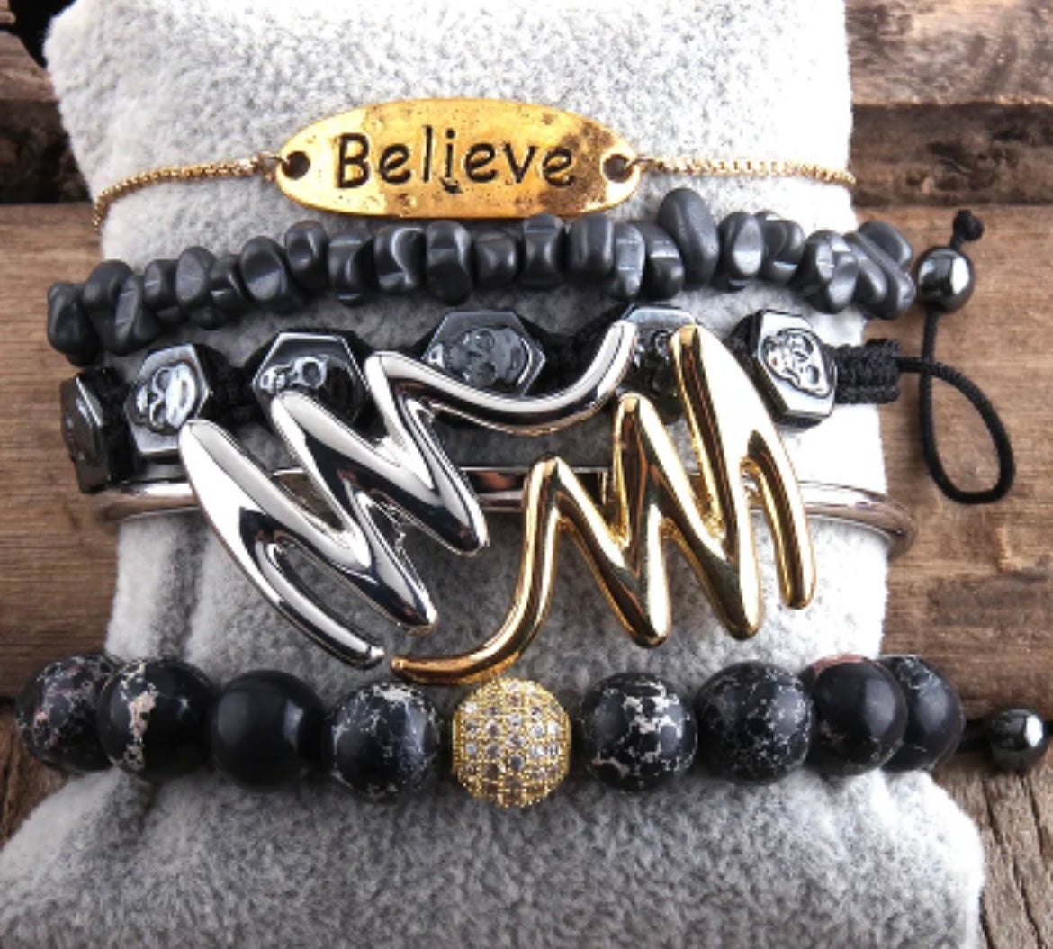 Crystal charm  bracelet