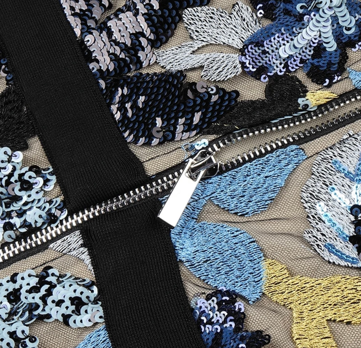 Embroidery mini dress