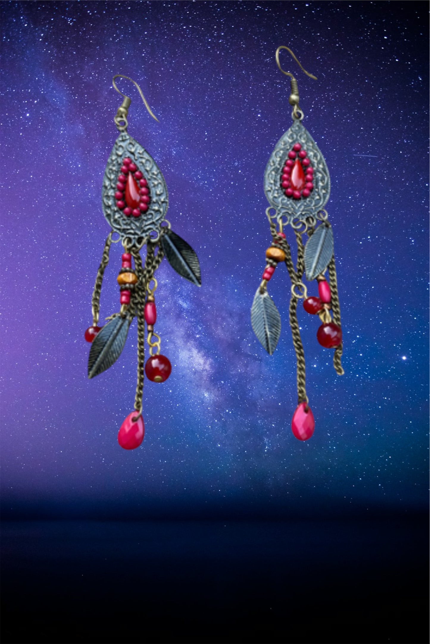 Bohemian beaded earrings