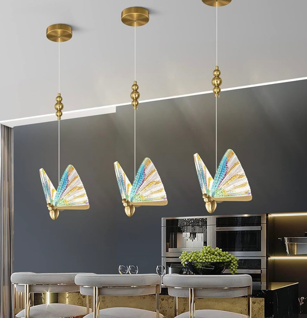 Butterfly pendant light