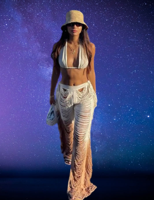 Bohemian style ombre pants