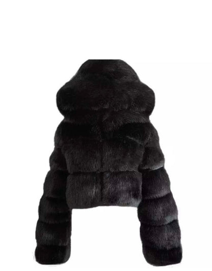 Luxurious faux fur jacket