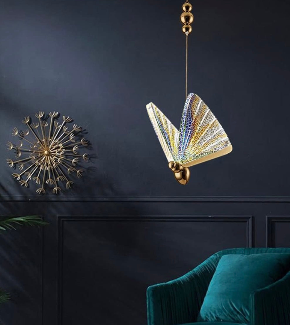 Butterfly pendant light