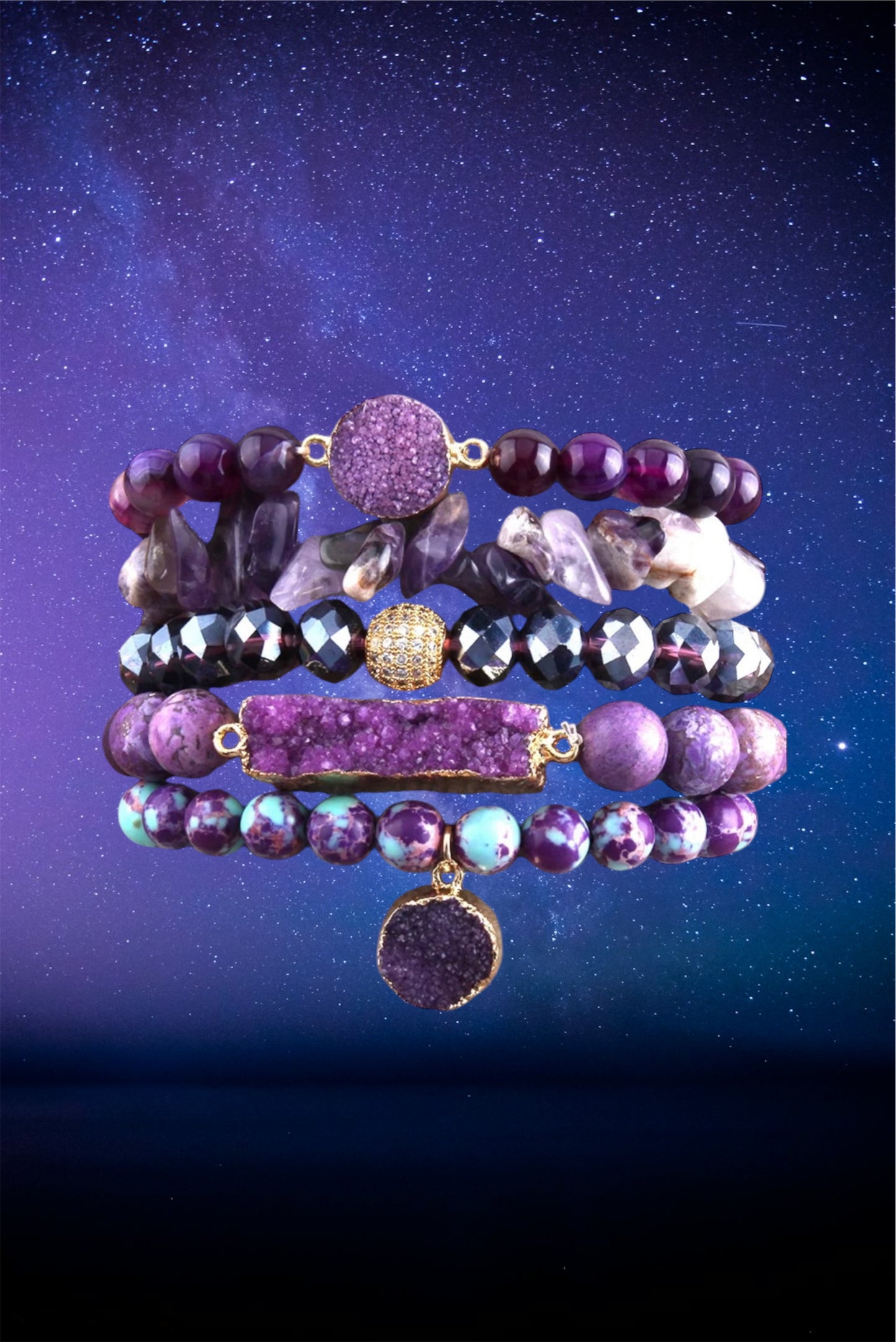 Crystal charm  bracelet