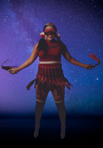 Vamp cheerleader costume -FINAL SALE-