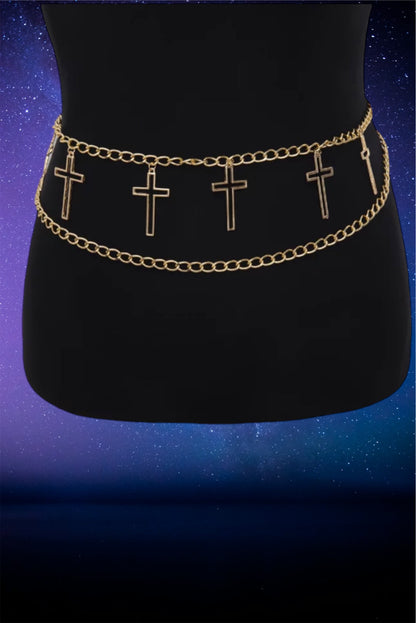 Cross chain belt