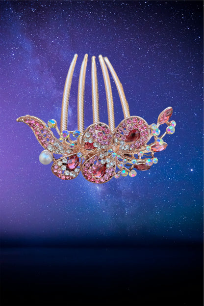 Rhinestone hair comb