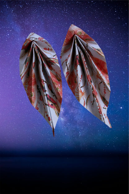 Unique handmade origami earrings