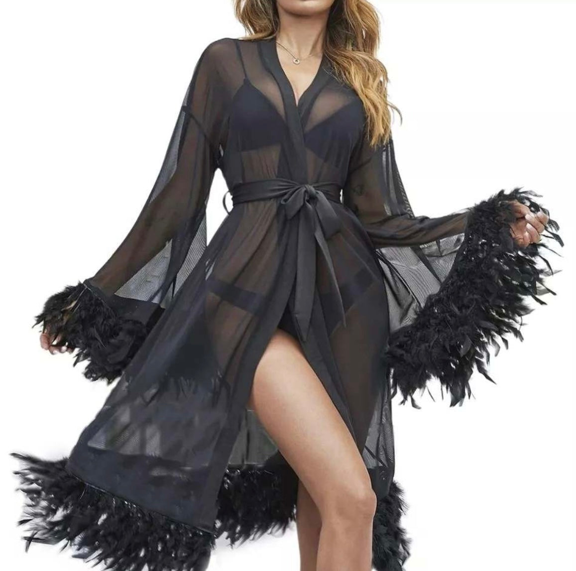 Feather robe