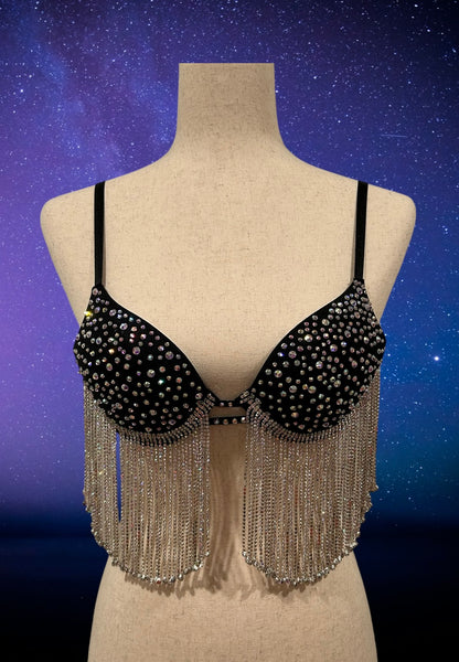 Upcycled rhinestone bra -Final sale-