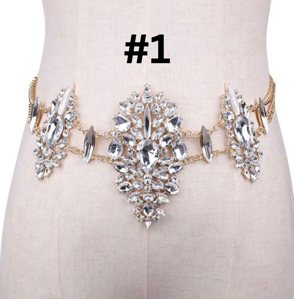 Rhinestone gem body jewelry -FINAL SALE-