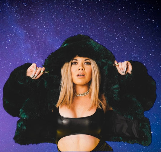 Luxurious faux fur jacket