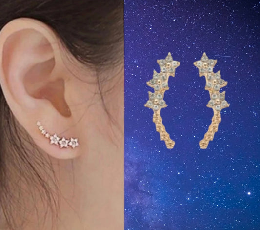 Shooting star earrings