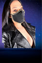 Black chain mask