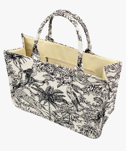 Embroidered tote bag