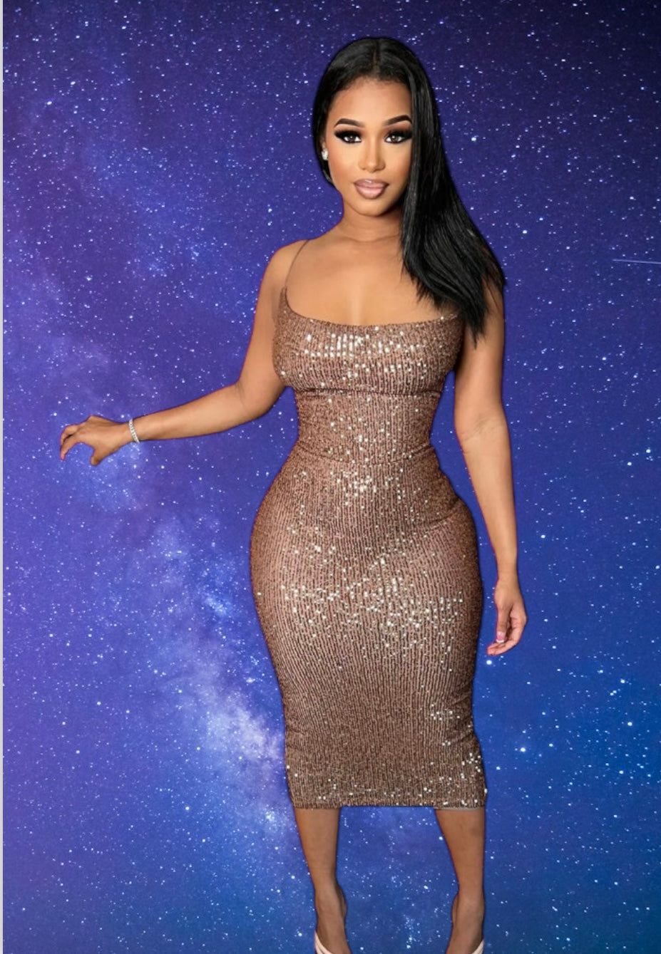 Sequin sparkle dress