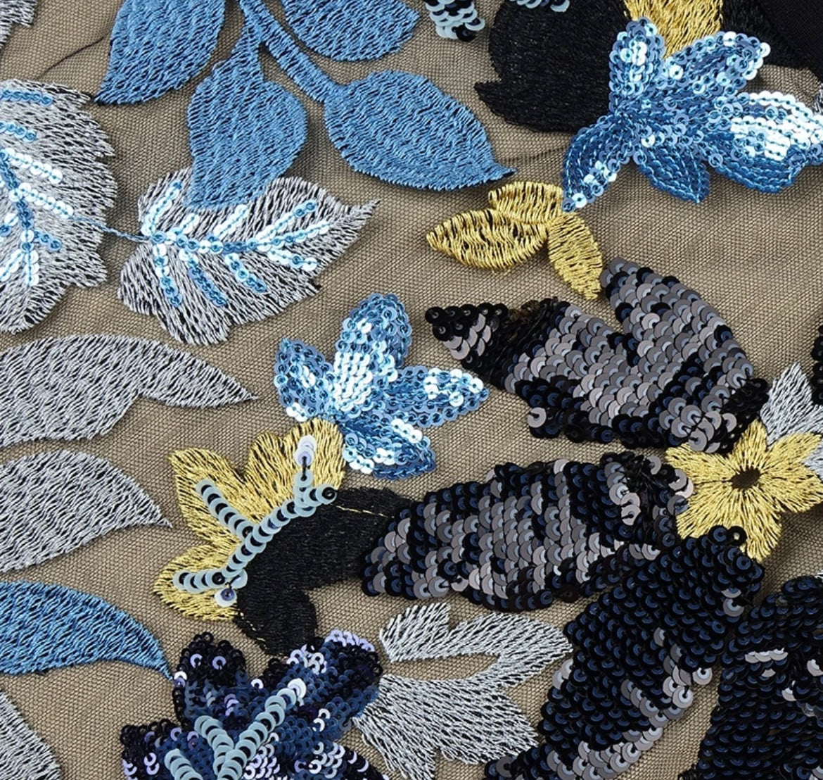 Embroidery mini dress