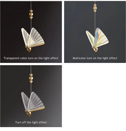 Butterfly pendant light