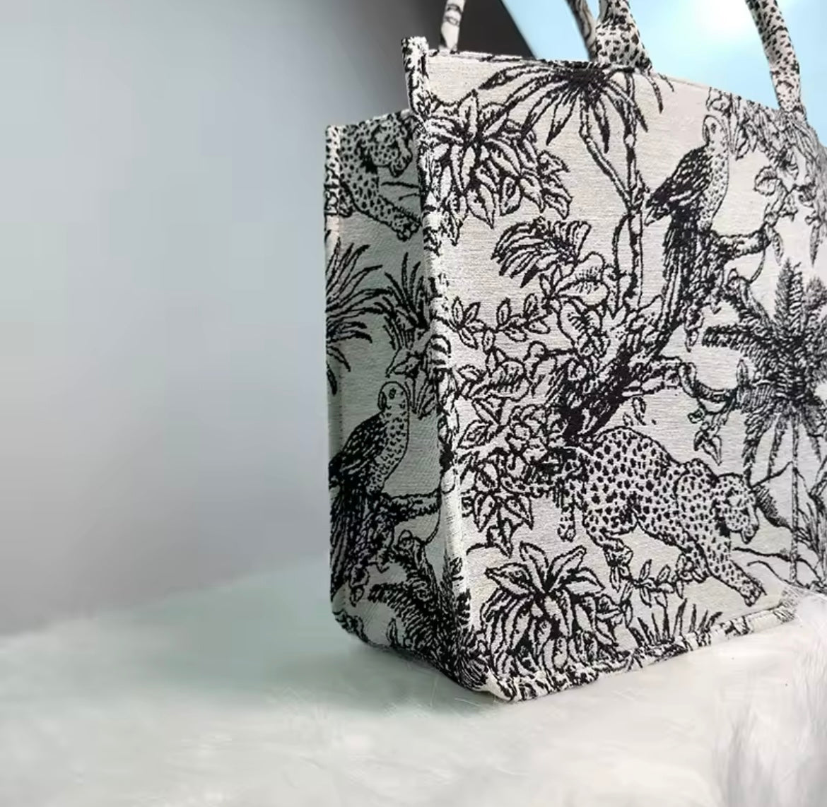 Embroidered tote bag