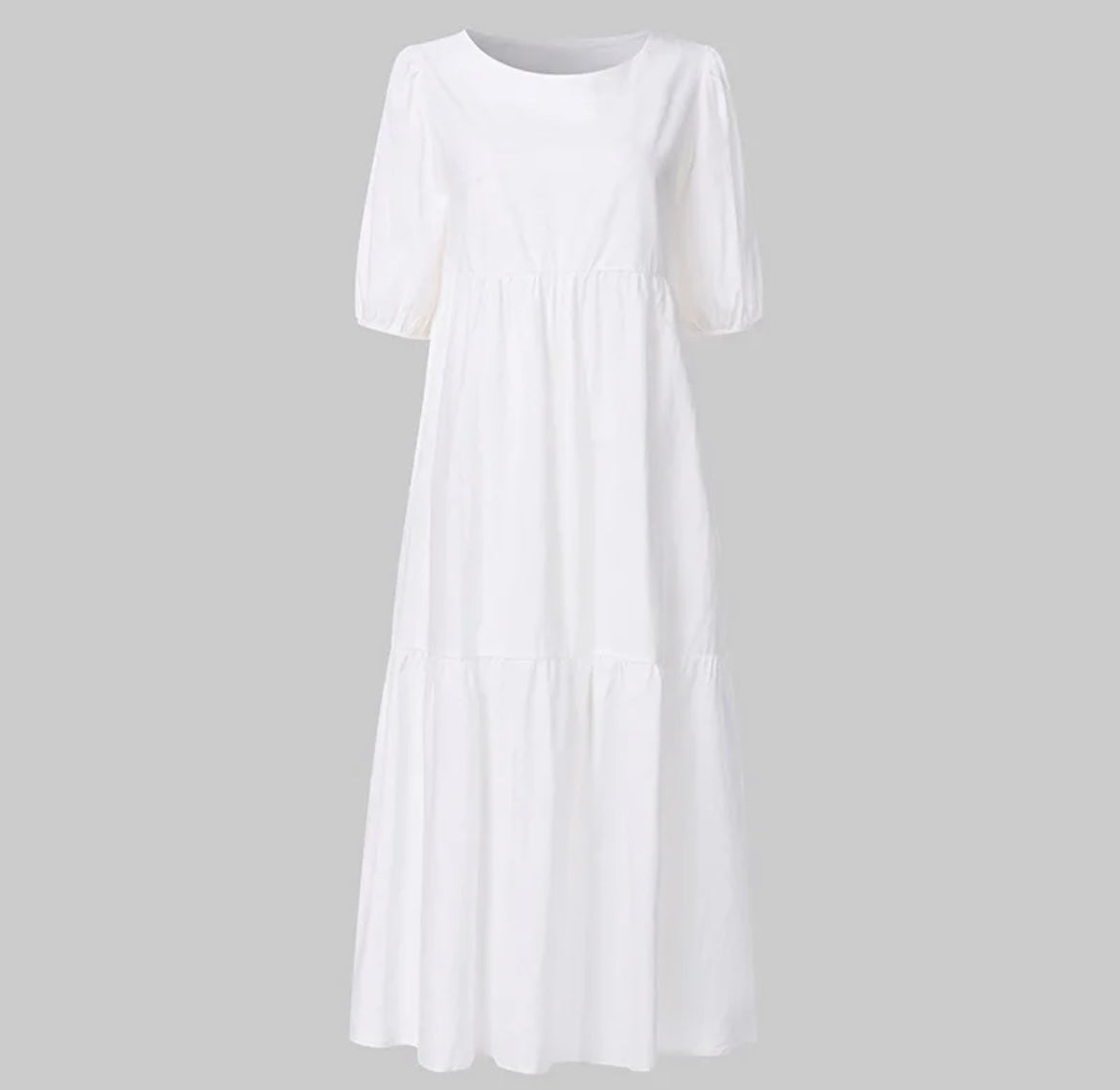 Light summer short sleeved dress