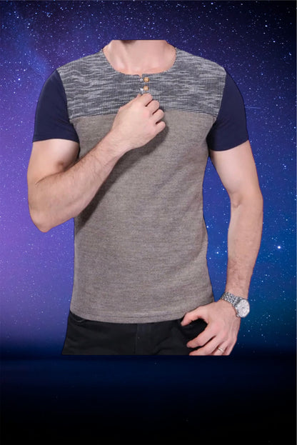 Men's short sleeved slim top