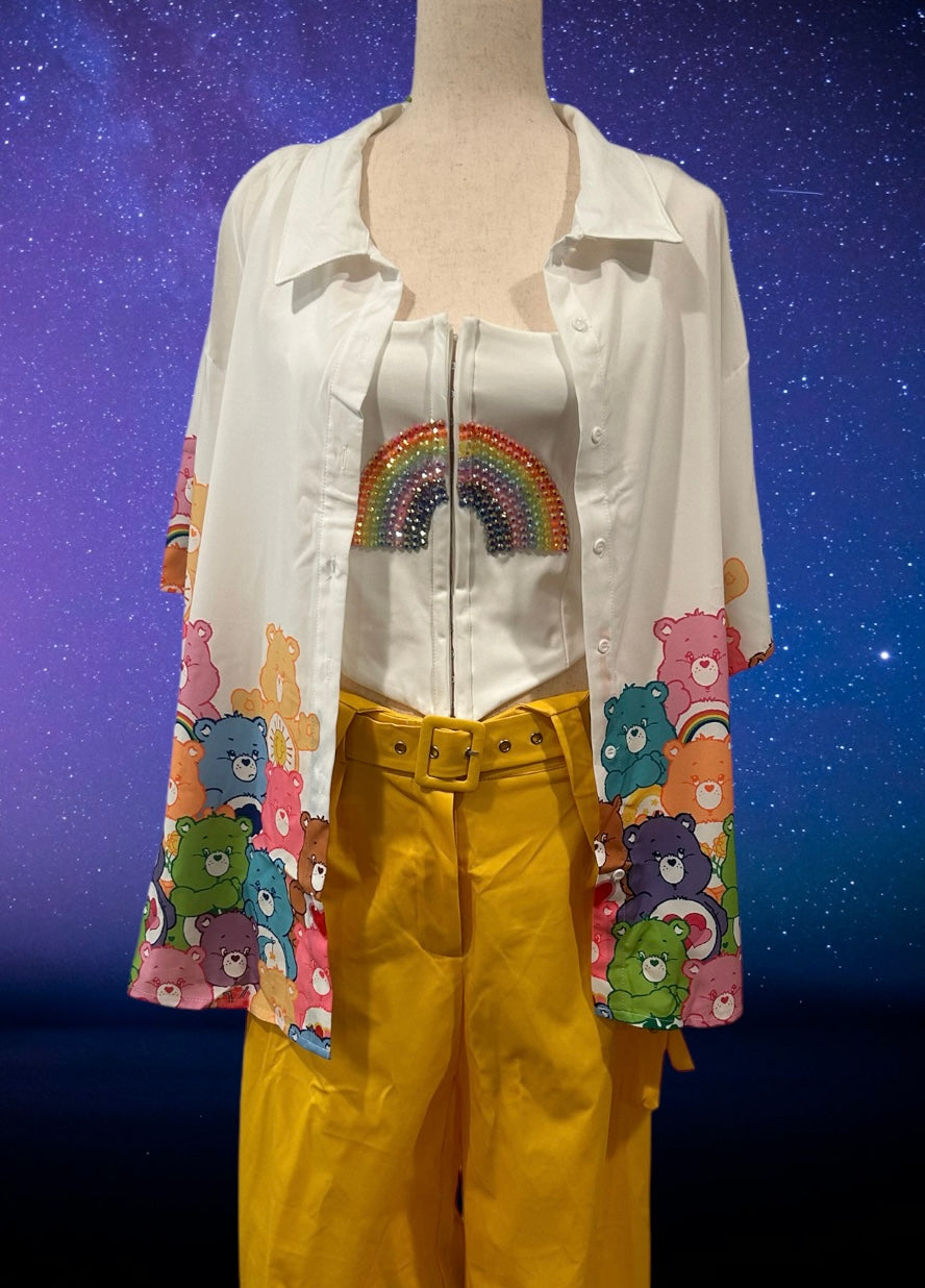 Care bear rainbow top -FINAL SALE-