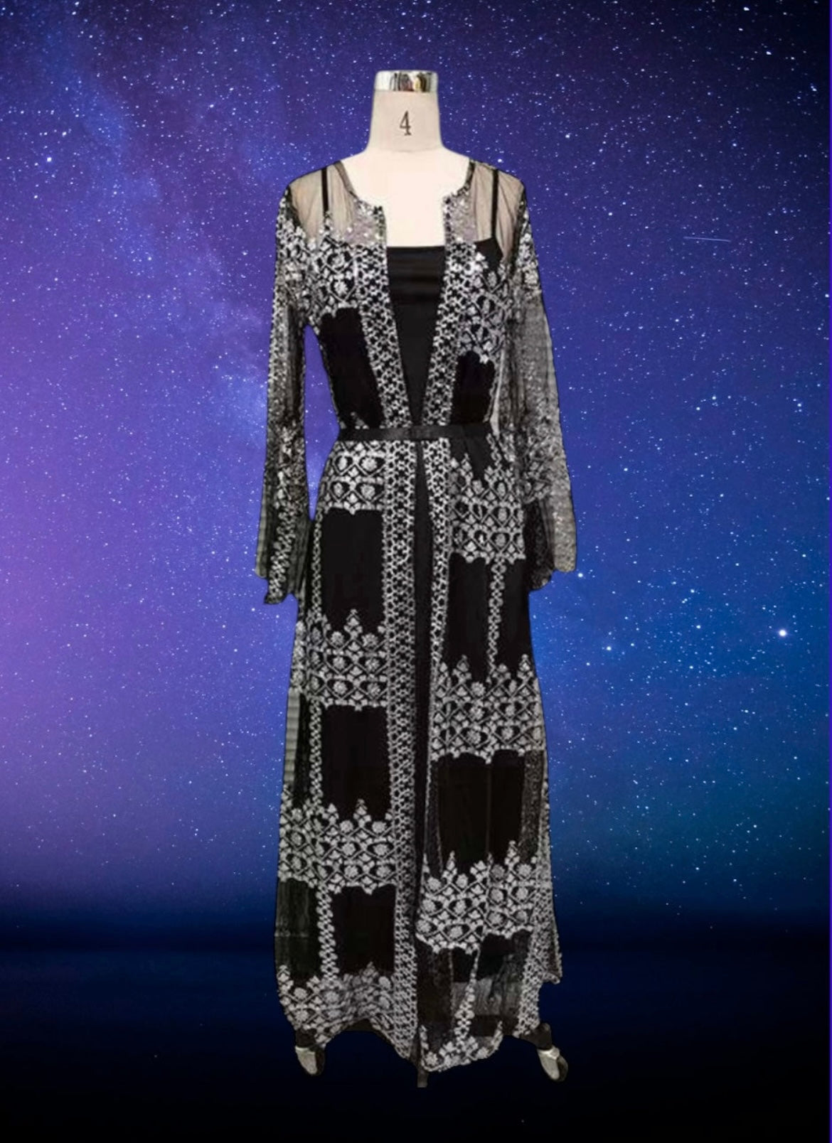 2 piece glitter dress