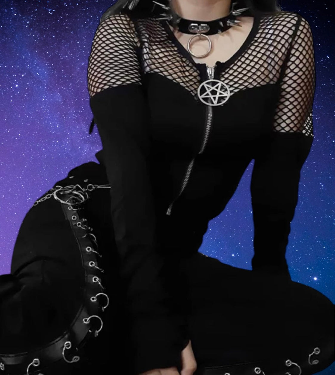 Pentagram mesh top