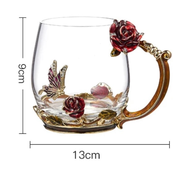 Flower coffee/tea cups