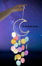 Multi color moon wind chime