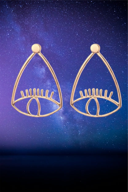 Evil eye earrings