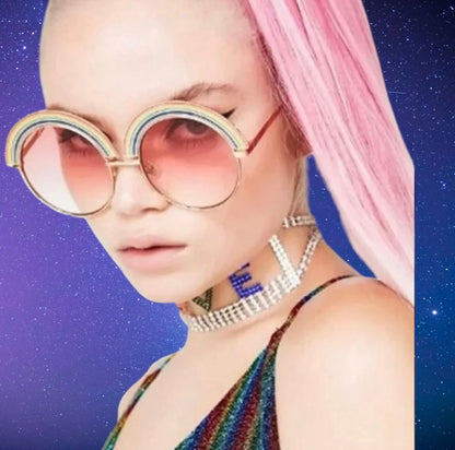 Fun rainbow sunglasses -Final sale-