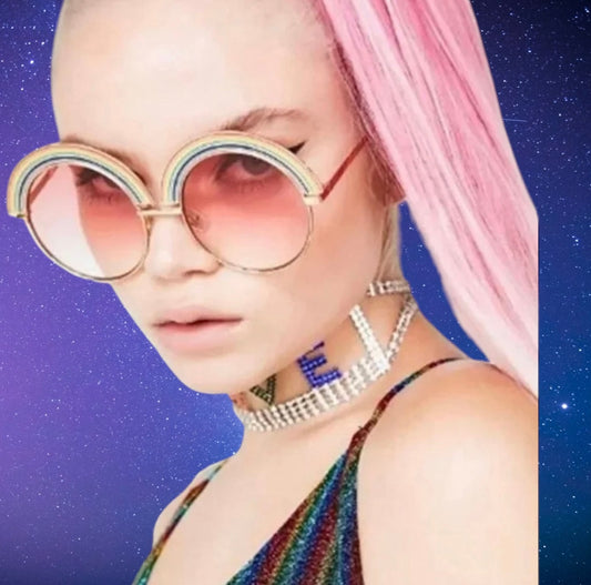 Fun rainbow sunglasses -Final sale-