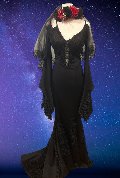 Goth wedding dress -FINAL SALE-