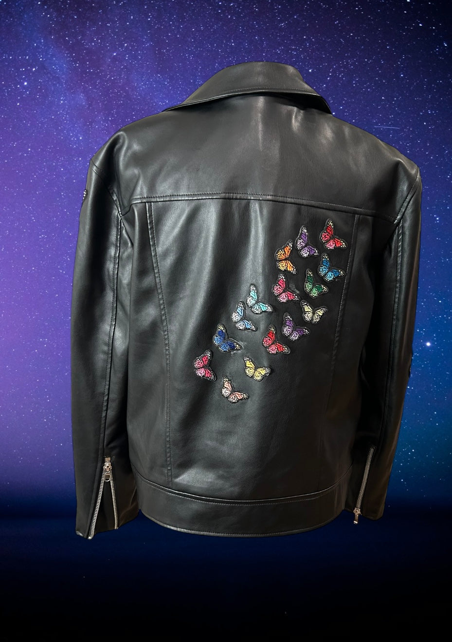 Upcycled soft leather jacket