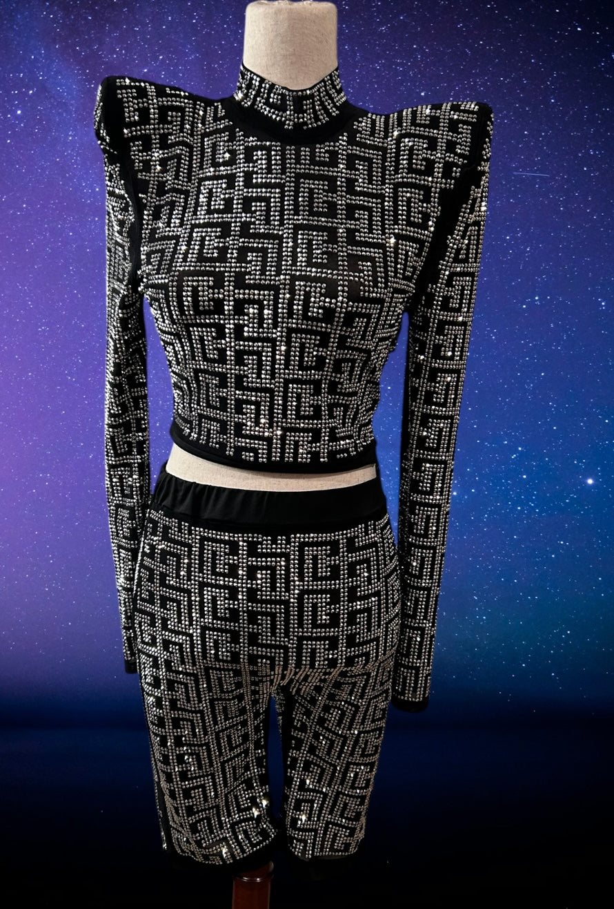 Rhinestone 2 piece set