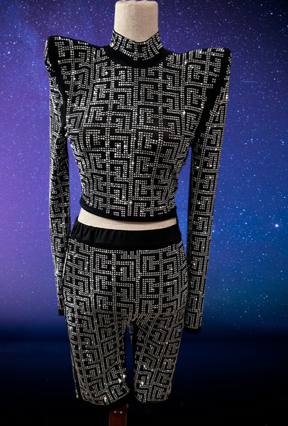 Rhinestone 2 piece set