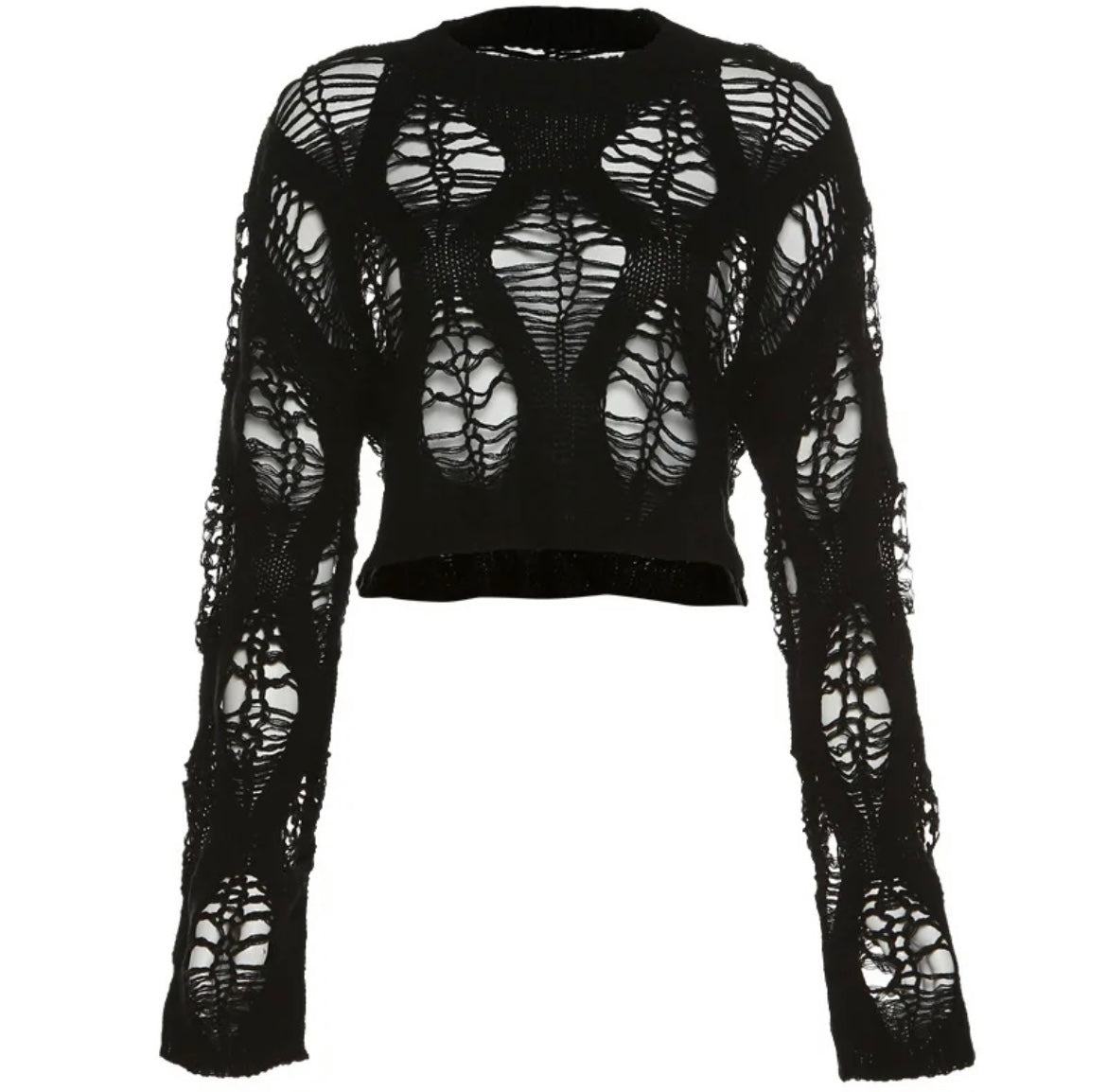 Goth distressed sweater
