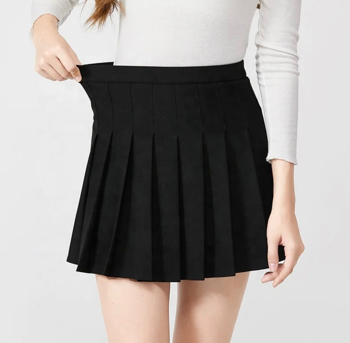Pleated skort