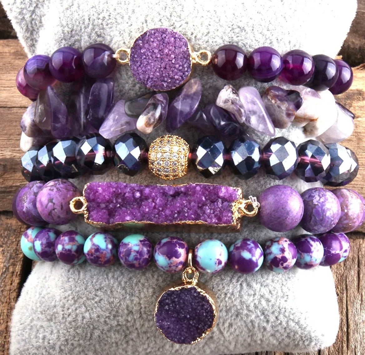 Crystal charm  bracelet